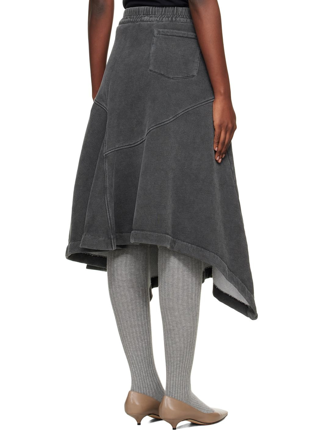 Gray Lounge Midi Skirt - 3