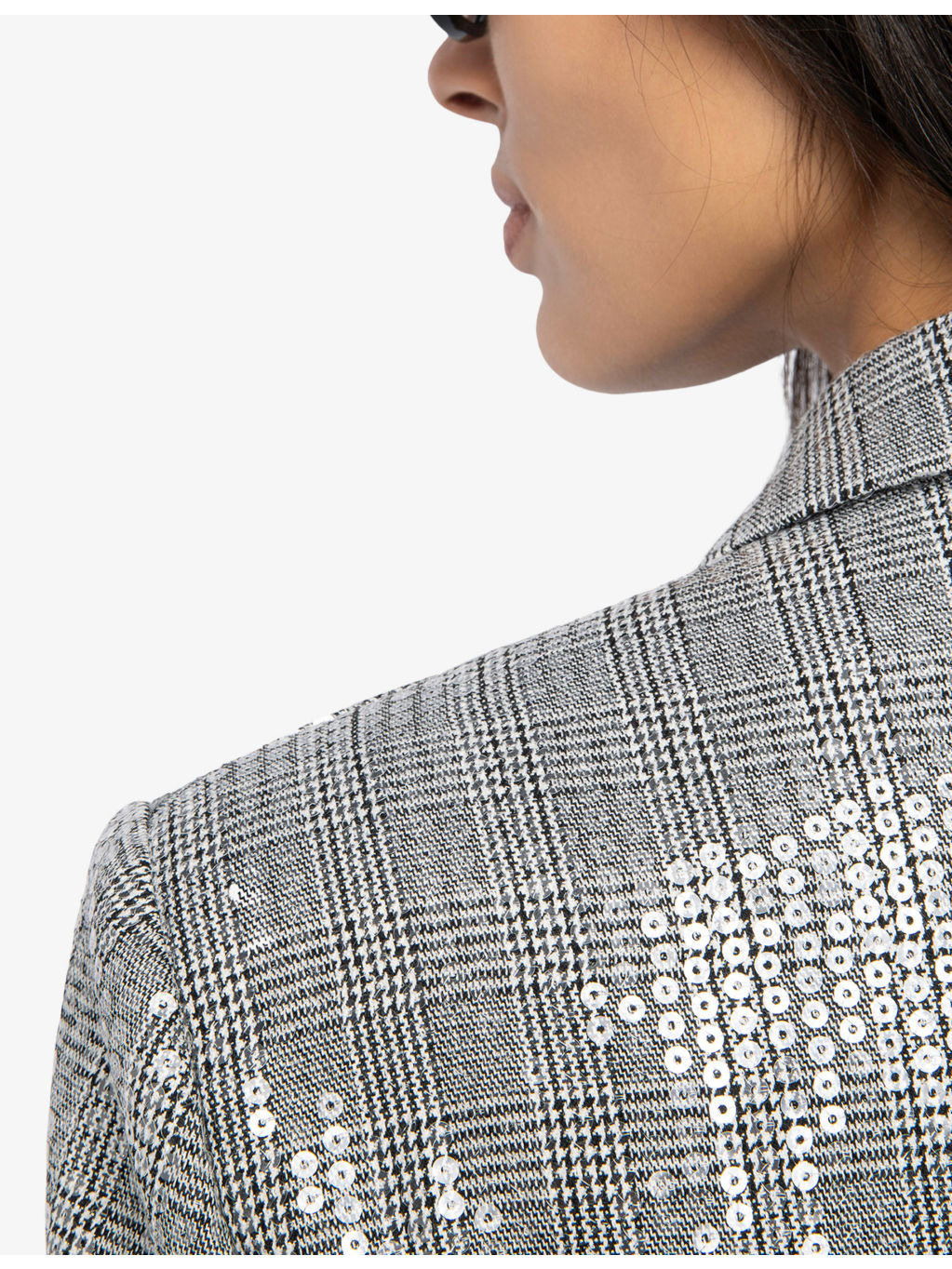 Vanille Sequin-Embellished Single-Breasted Stretch-Woven Blazer - 5