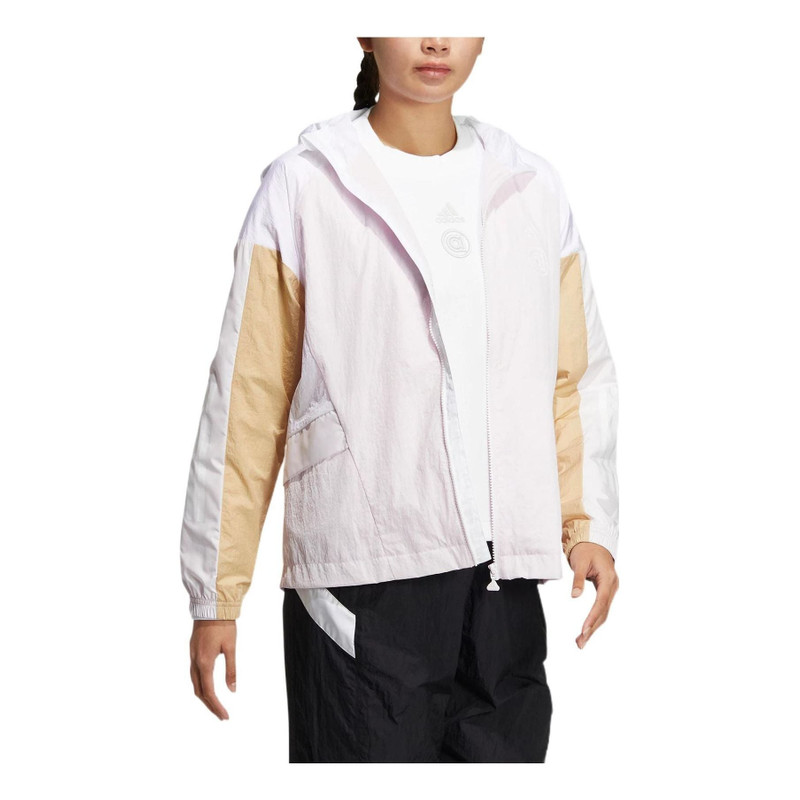 (WMNS) adidas Hooded Jacket Asia Sizing 'Whtie' HM5277 3