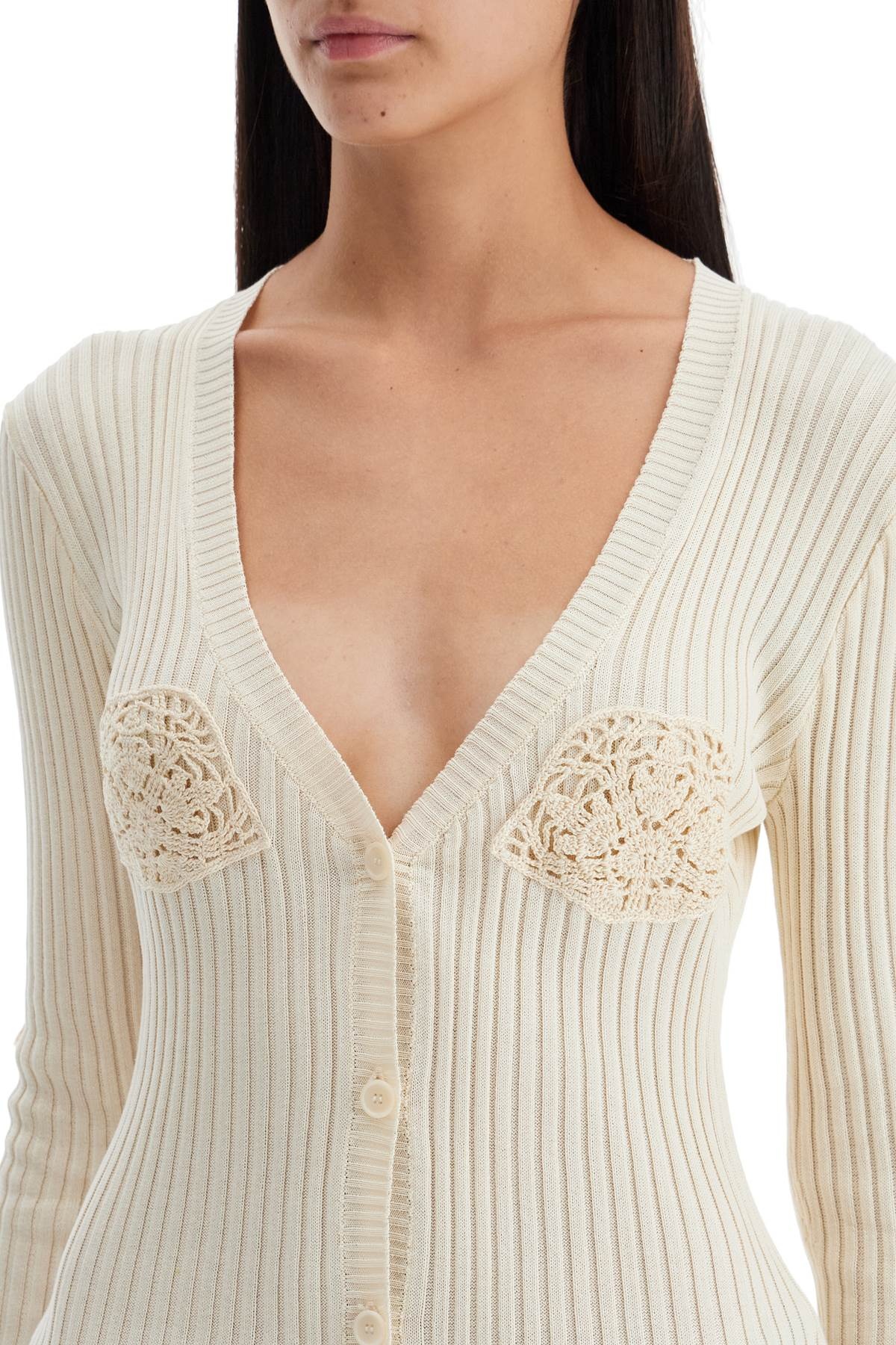 Magda Butrym Crochet Insert Cardigan With Eight Women - 4