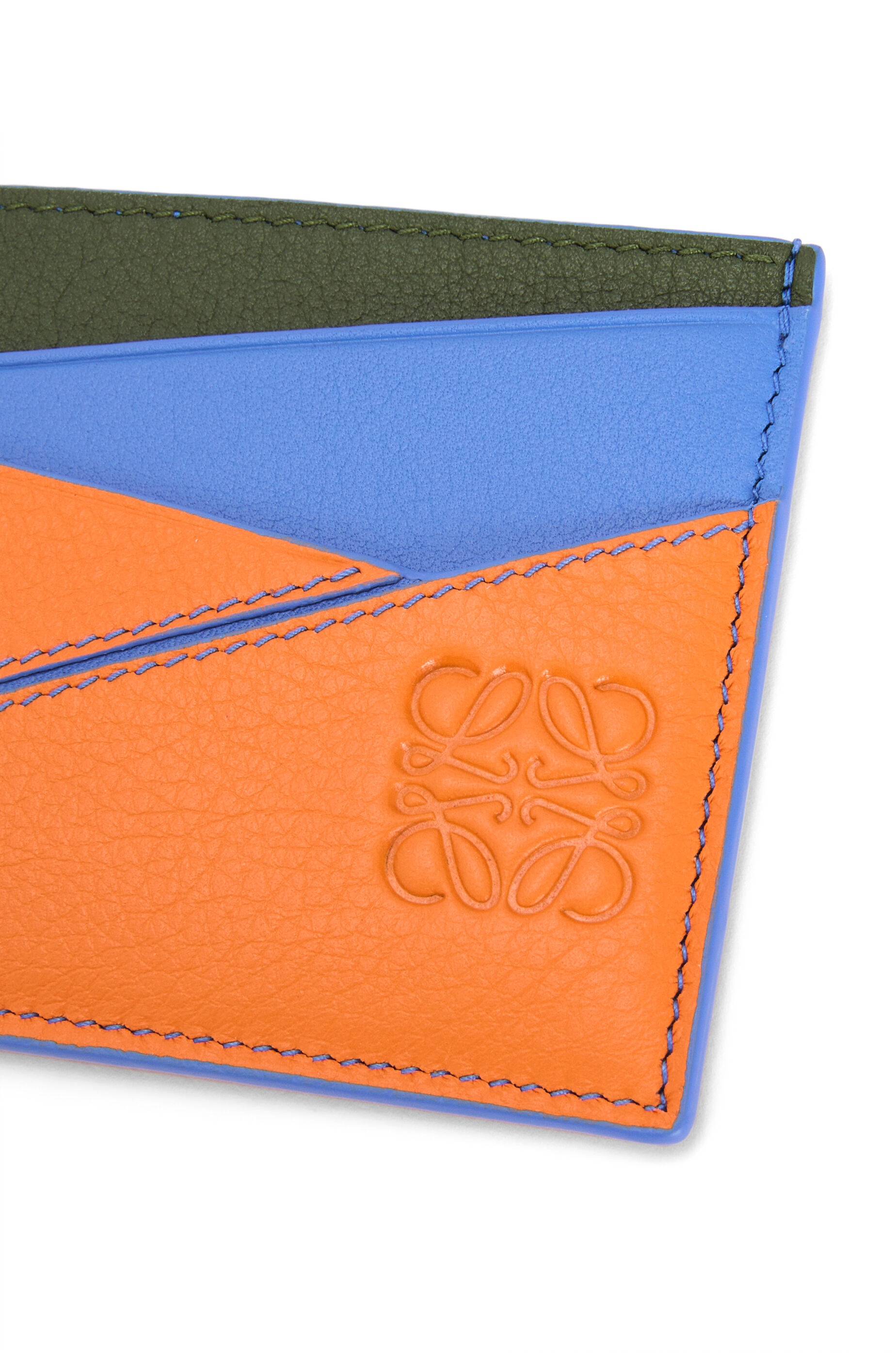 Puzzle plain cardholder in classic calfskin - 4