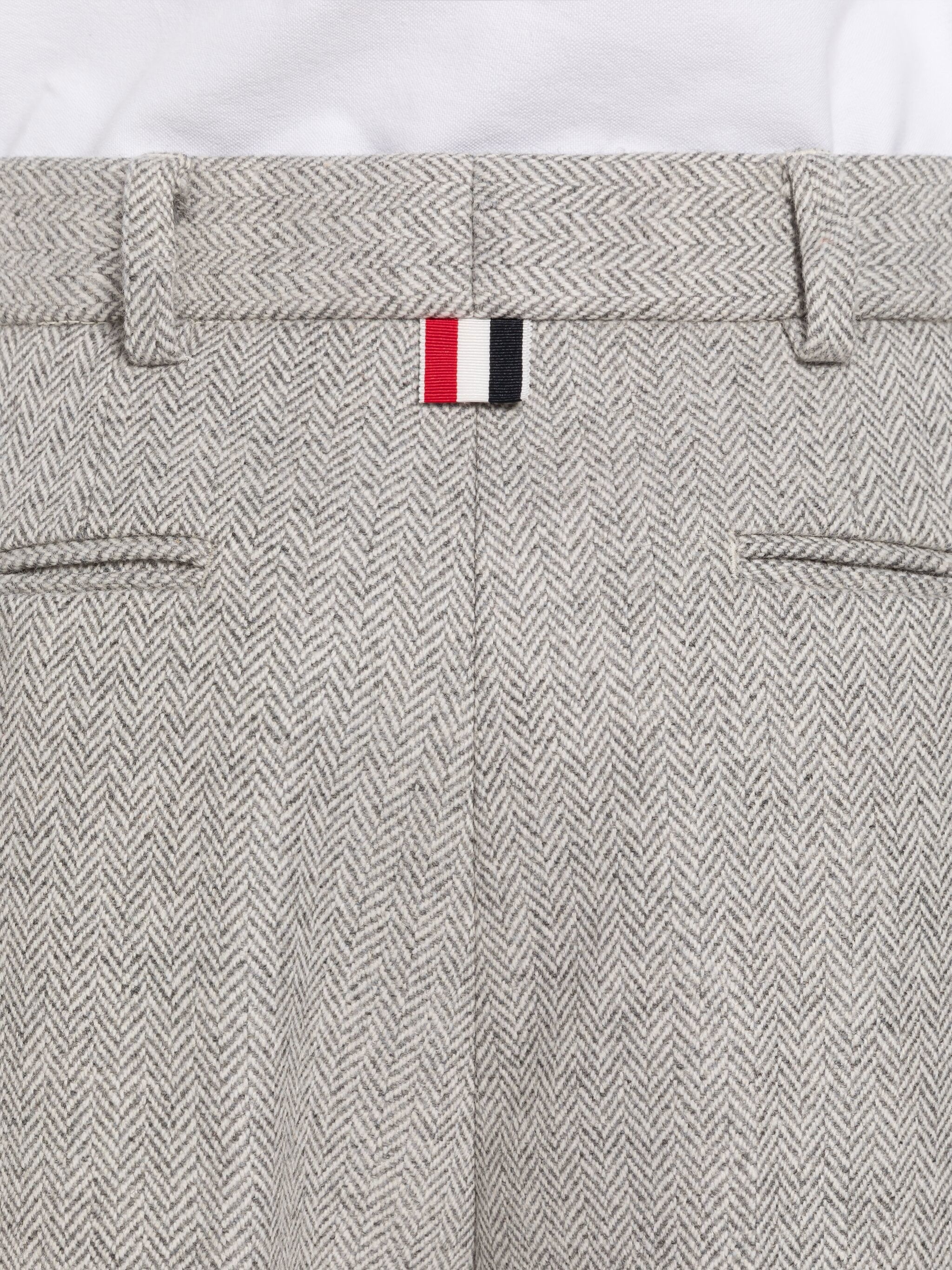 Herringbone Lambswool Sack Trouser - 6