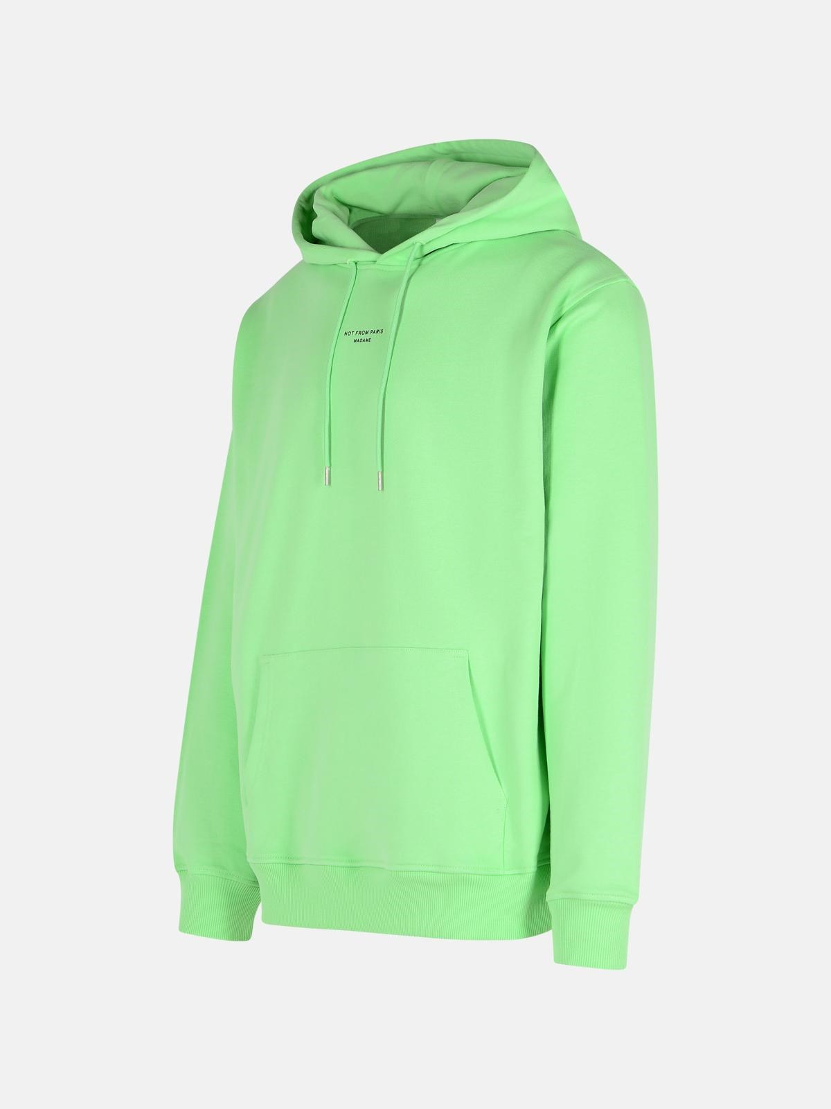 'CLASSIQUE' GREEN COTTON SWEATSHIRT - 2