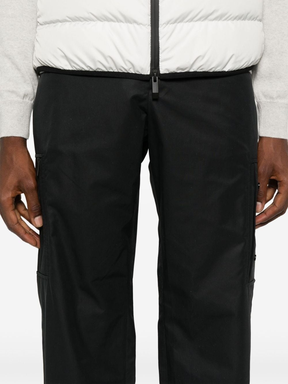 logo-patch cargo trousers - 5