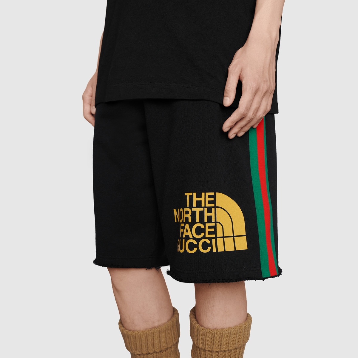 The North Face x Gucci Web print cotton shorts - 5