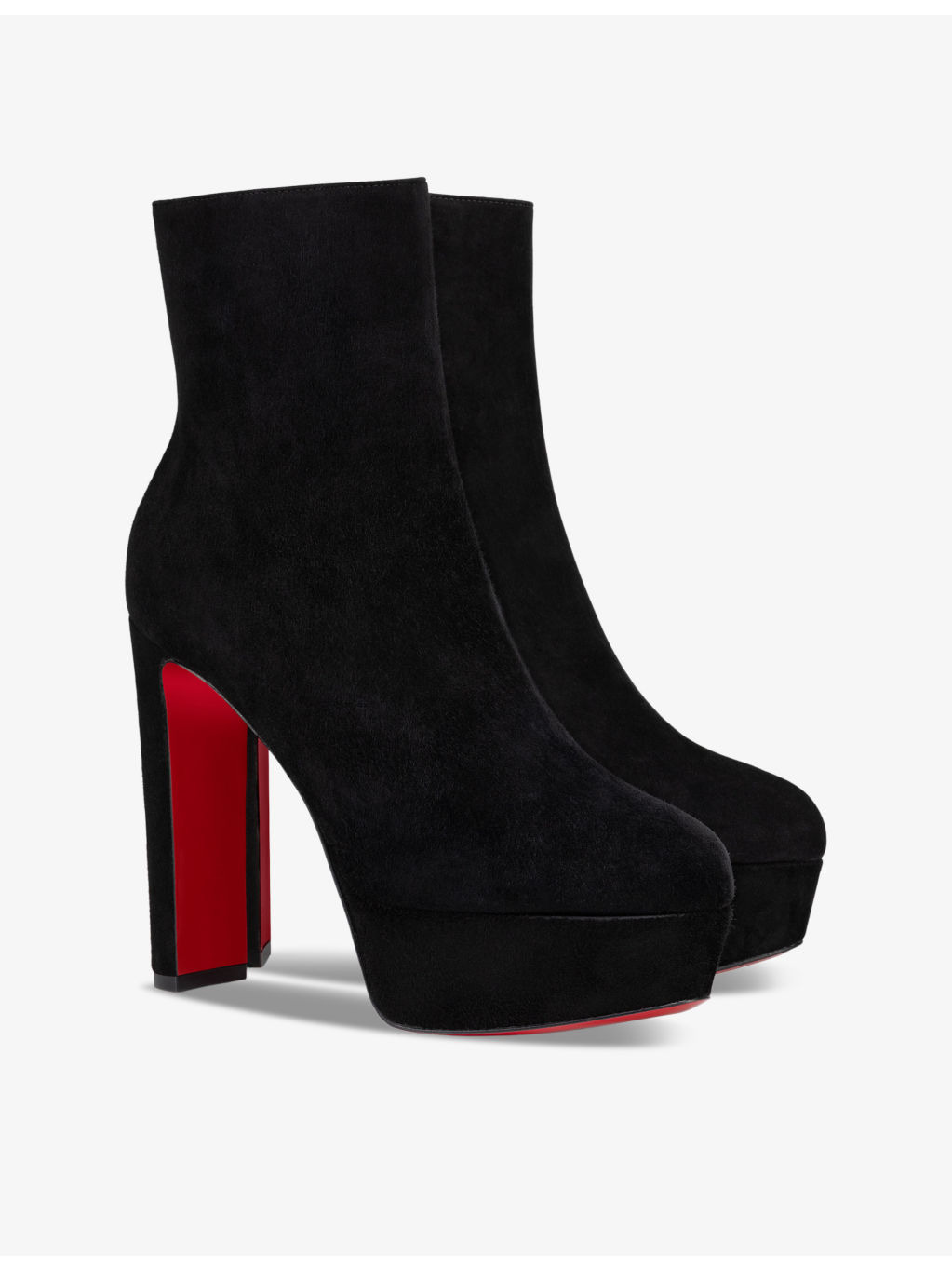Loo Booty 130 velour heeled ankle boots - 4