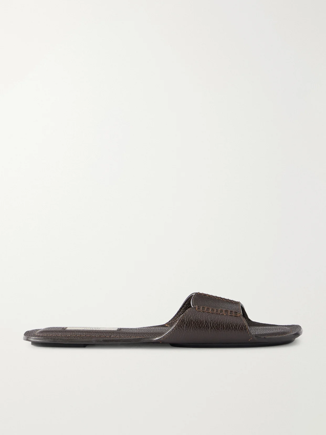 Textured-leather Slides - 1