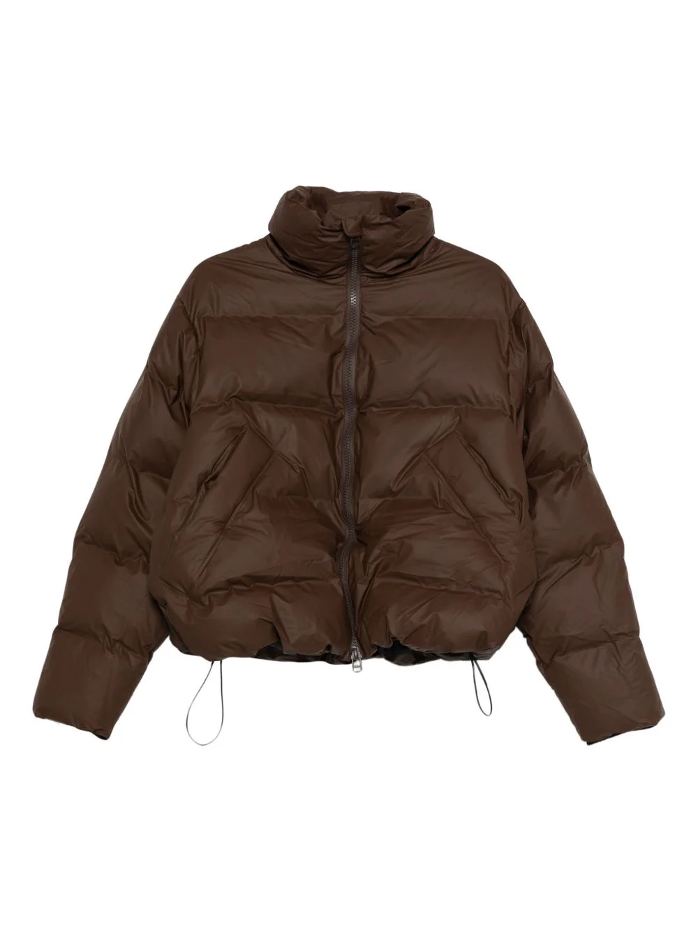 quilted zip-up puffer jacket - 1