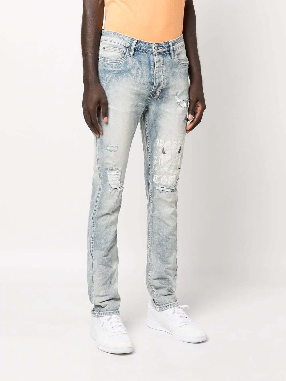 ripped-detail denim jeans - 3