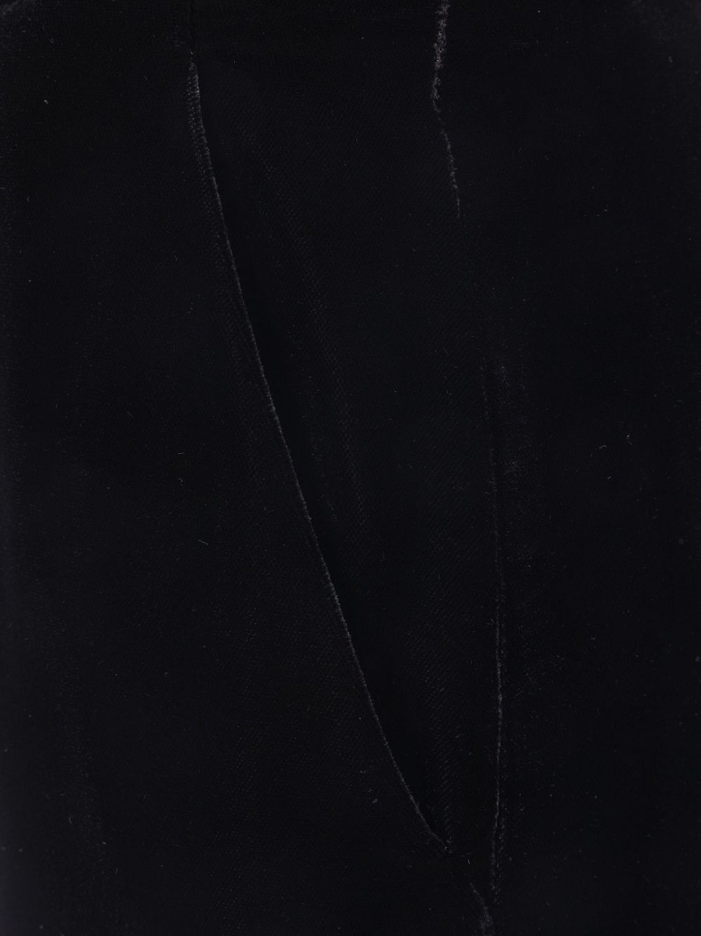 velvet straight trousers - 4