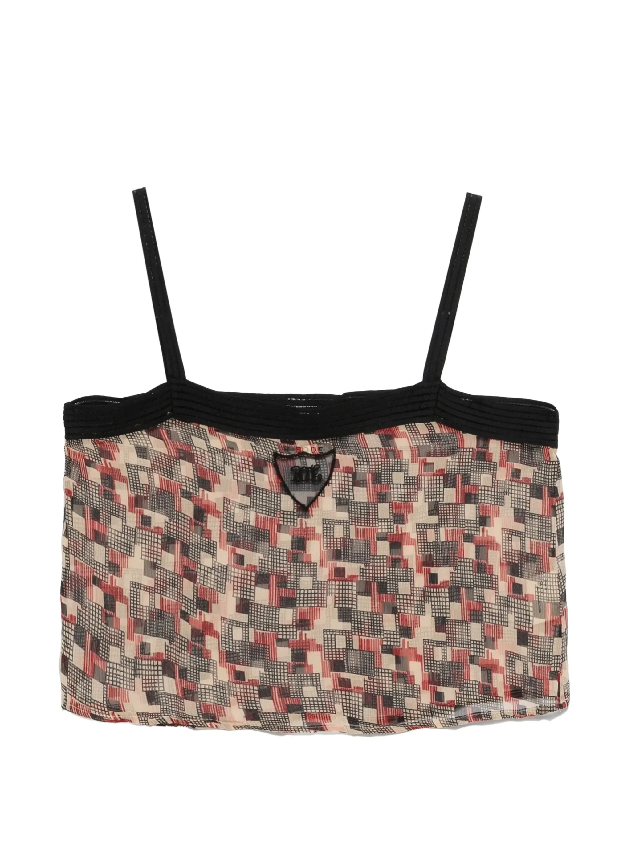 Quadrille square-neck top - 1