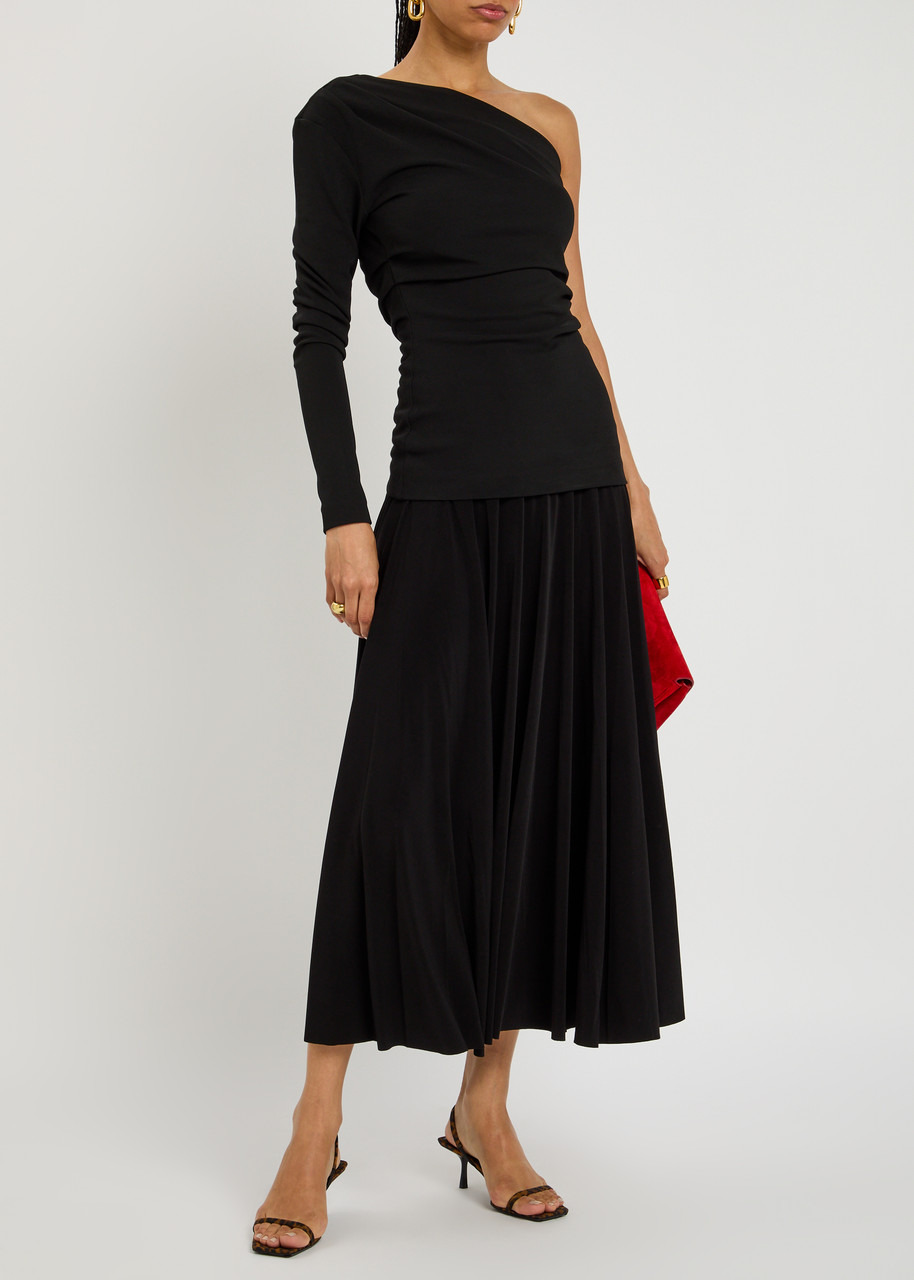 Norma Kamali Stretch-jersey Midi Skirt - 4