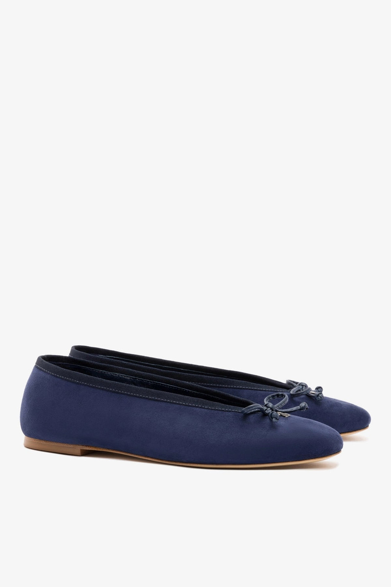 Pavlova Ballet Flat In Indigo Suede 3
