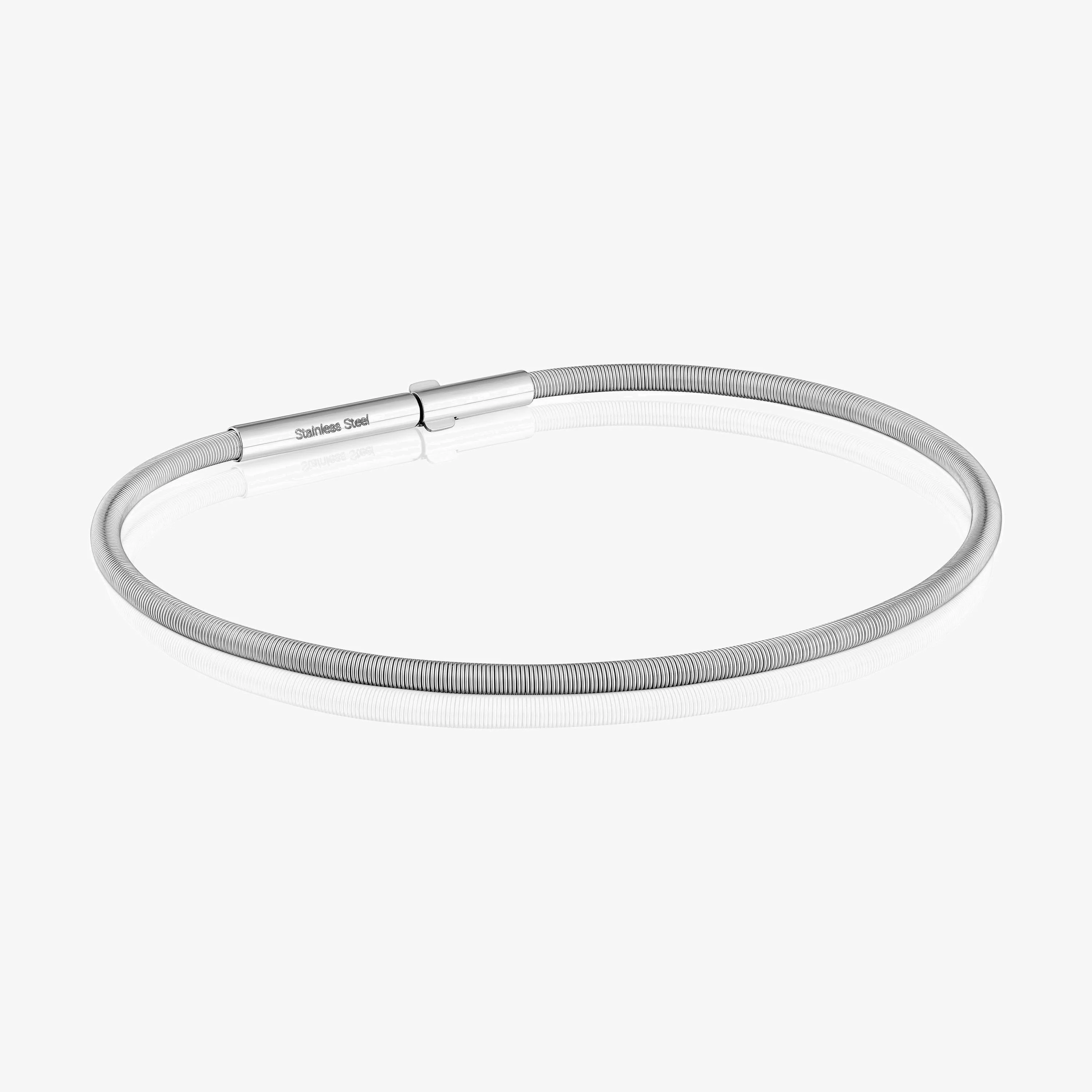 Mesh Tube steel Bracelet 16,5 cm - 1