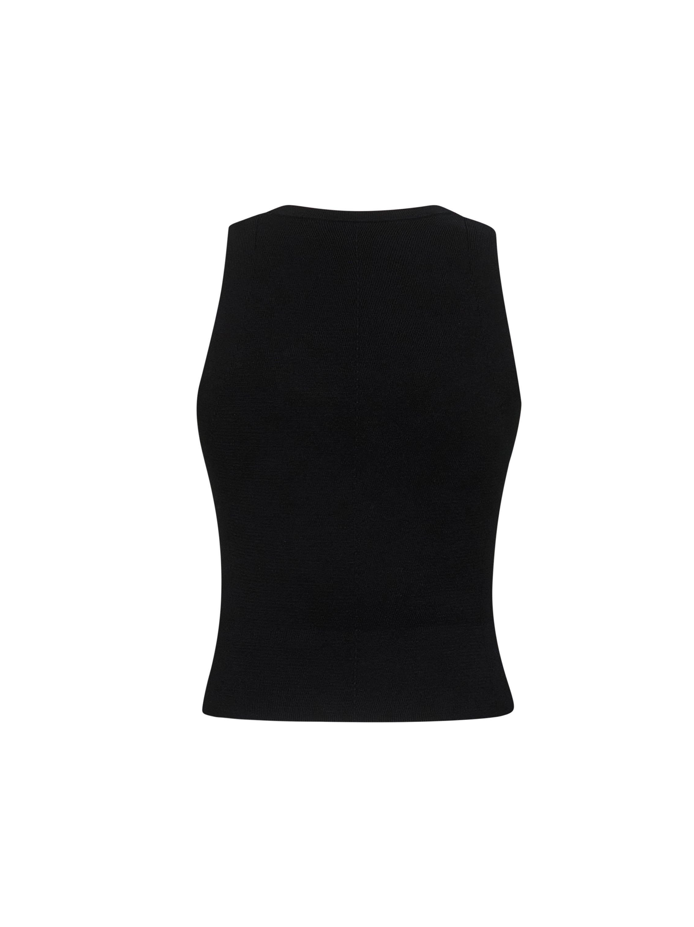 Diesel Women Black Ribbed Knit M-Onerva-Top Top - 2