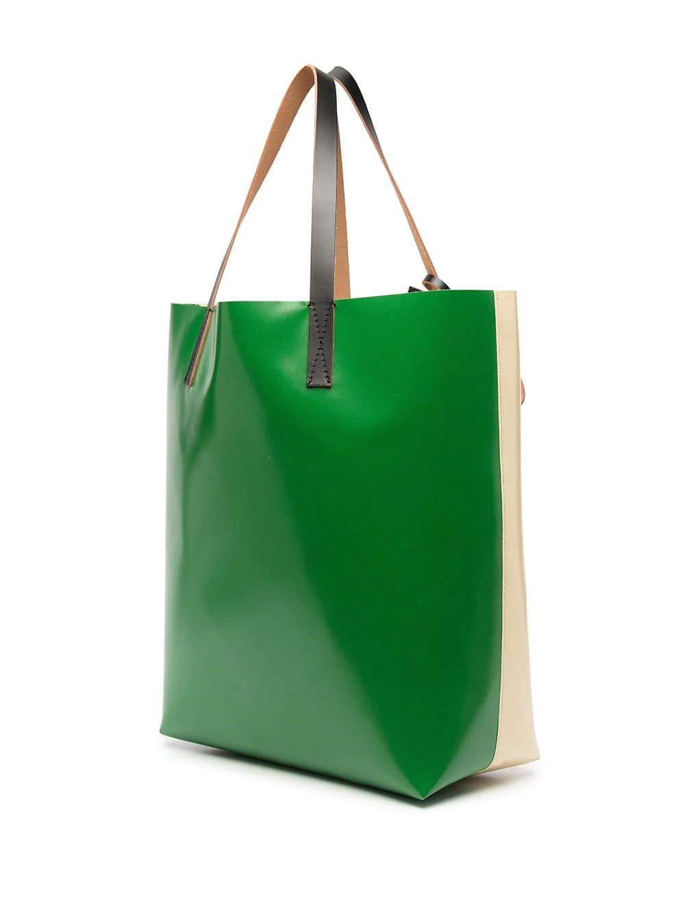 two-tone logo tote bag - 3