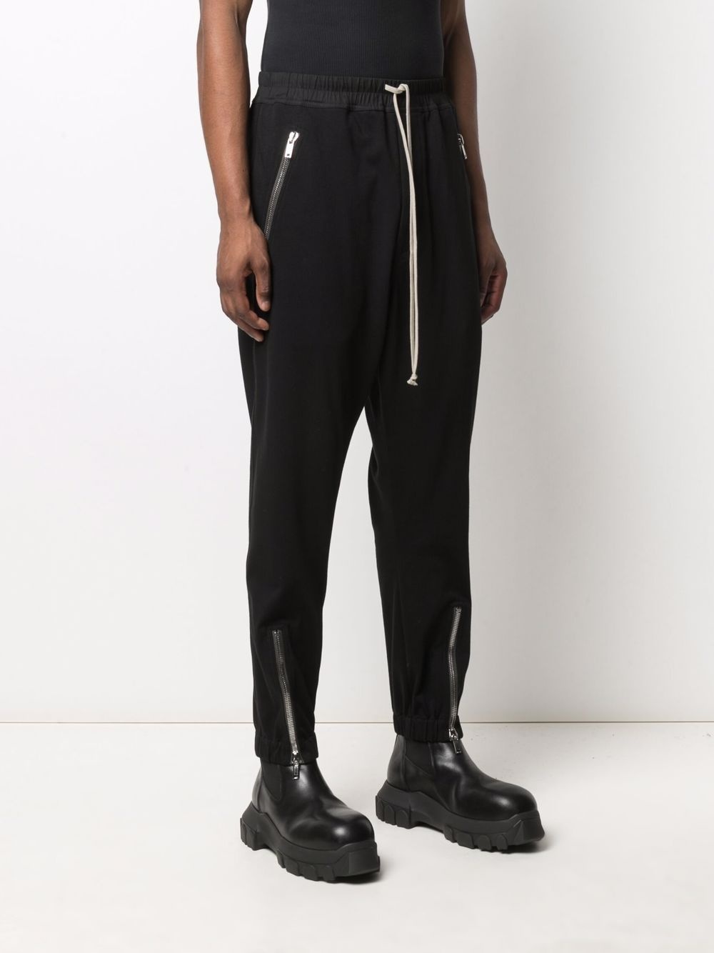 zip-detail track pants - 3