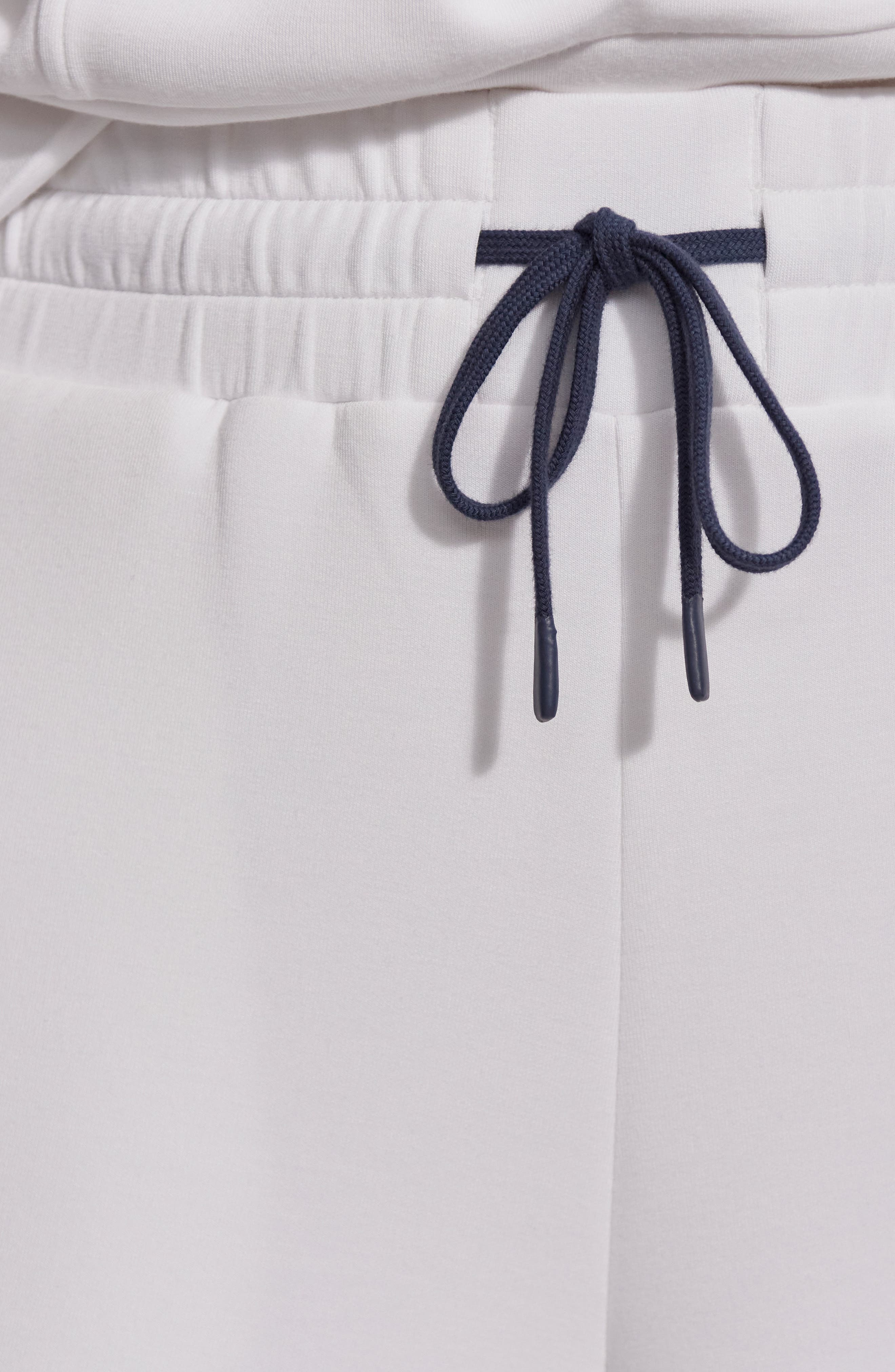 Varley Ollie High Waist Sweat Shorts in White at Nordstrom - 4