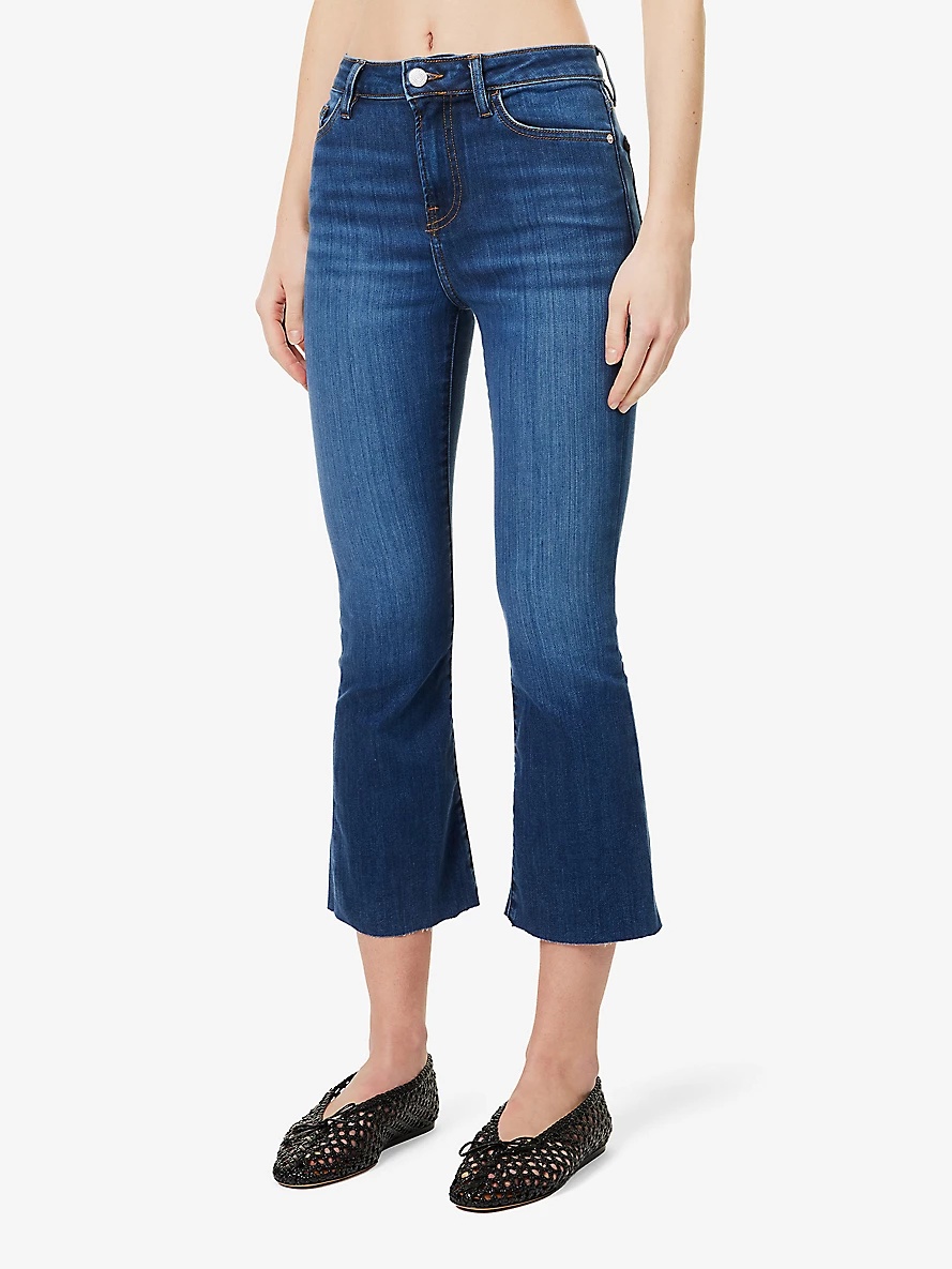 Le Crop Mini Boot slim-leg mid-rise stretch-denim jeans - 3