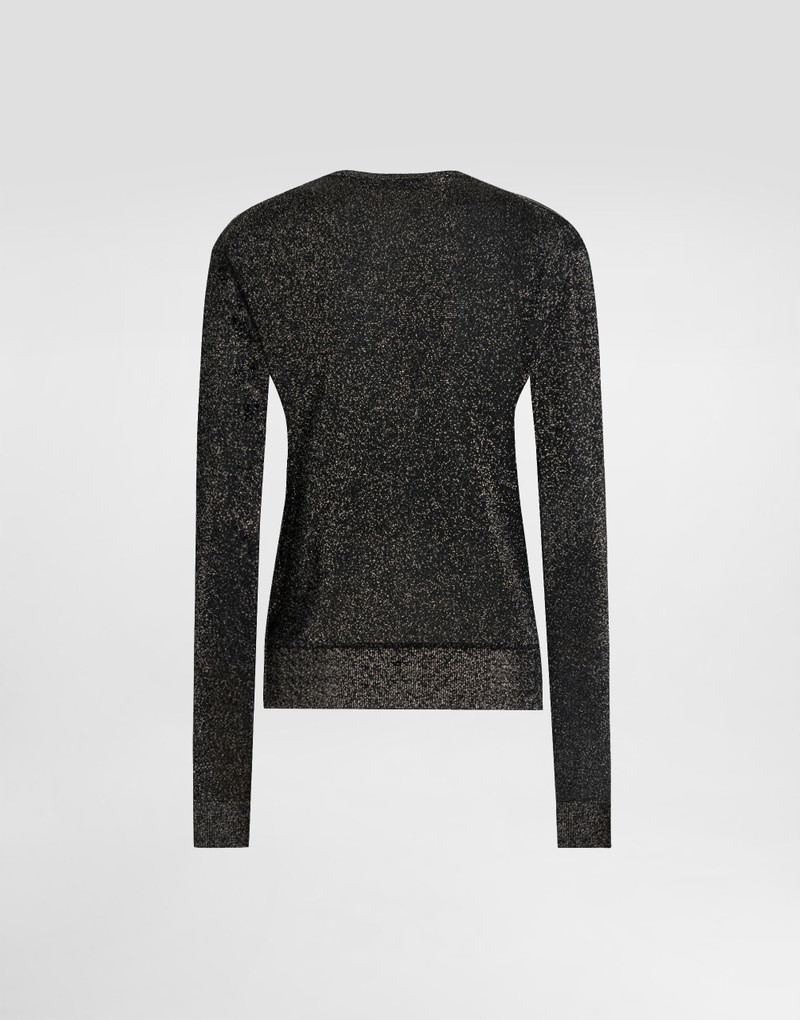 Dolce & Gabbana Metallic viscose cardigan outlook