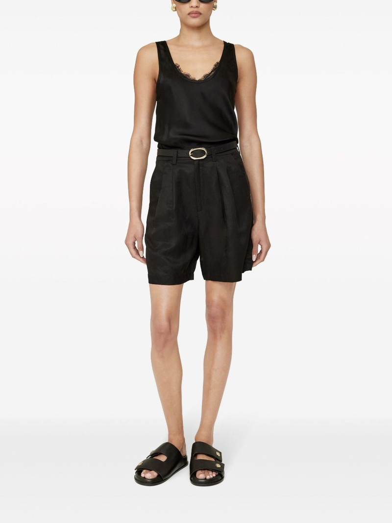 ANINE BING Carrie pleat-detailing shorts outlook