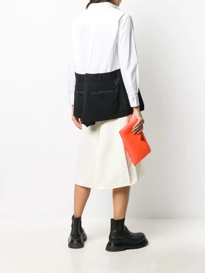 sacai abstract pleat skirt outlook