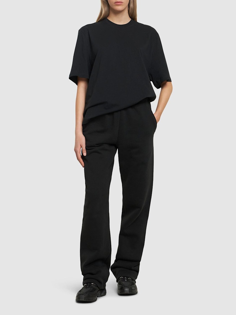 Straight-leg cotton sweatpants - 2