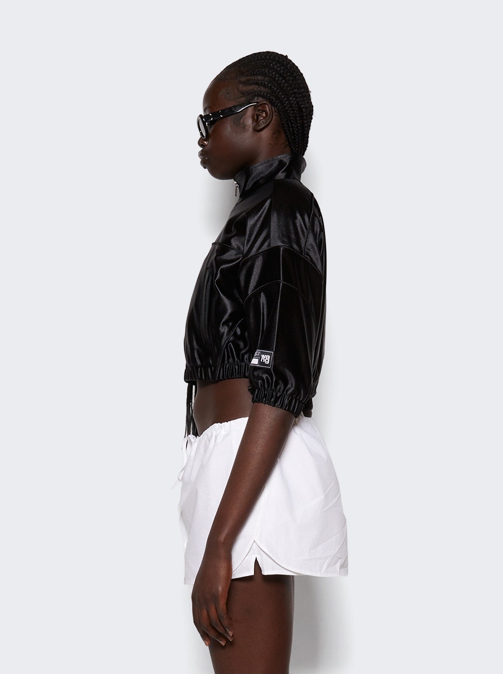 Cropped Track Jacket Black - 4