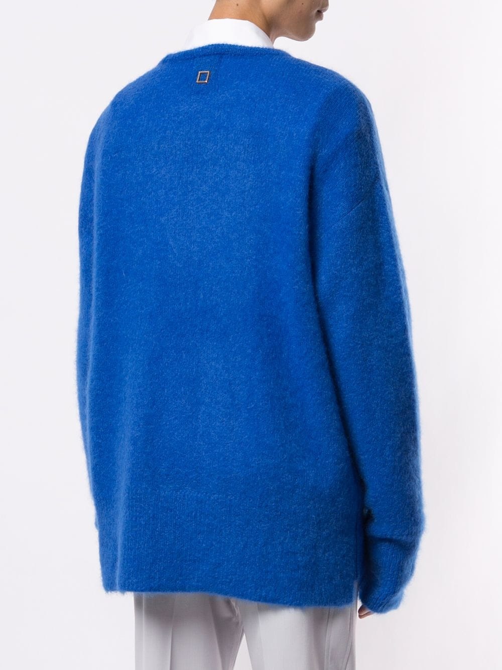 split-hem oversized sweater - 4