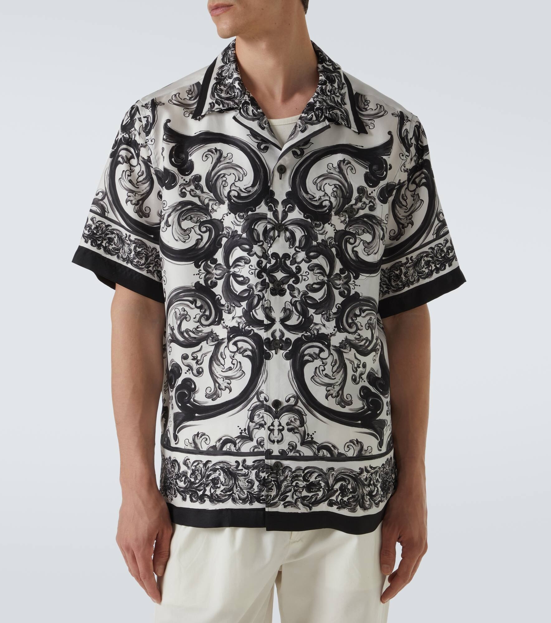 Majolica silk twill shirt - 3