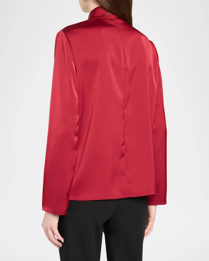 Tie-Neck Techno Twill Shirt 3