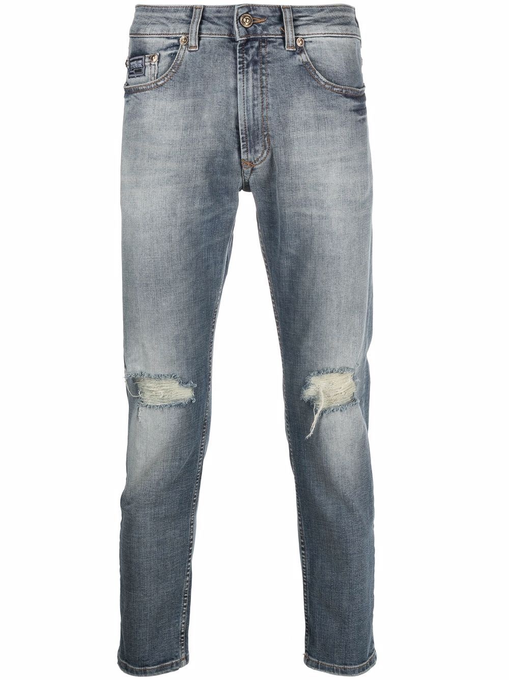 ripped-detailing slim-fit jeans - 1