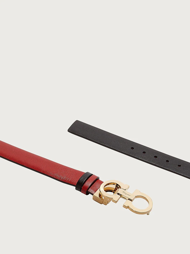 FERRAGAMO REVERSIBLE AND ADJUSTABLE GANCINI BELT outlook