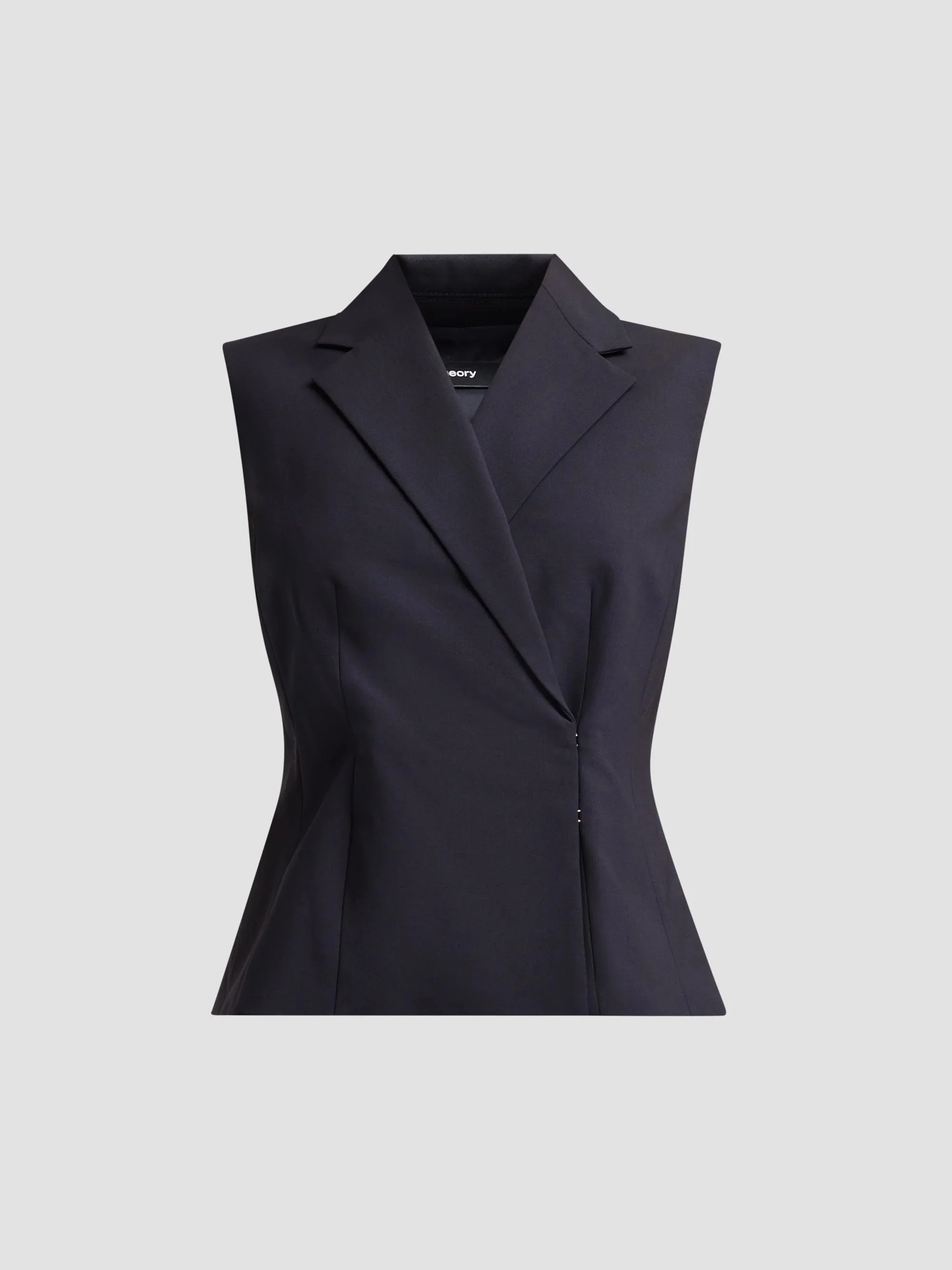 Women's Hourglass Blazer Vest - Deep Navy - 1