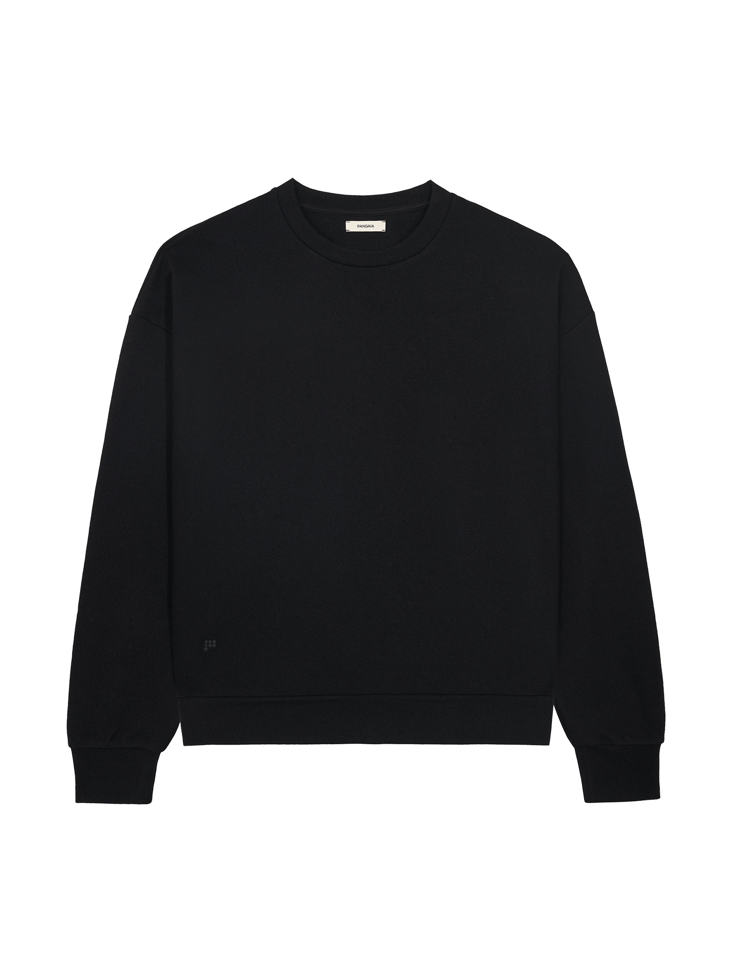 Mens Recycled Wool Jersey Oversized Sweater - Black - 1