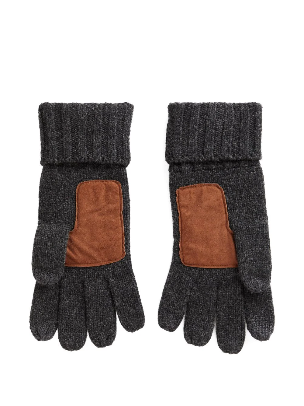 leather-palm merino-wool gloves - 1