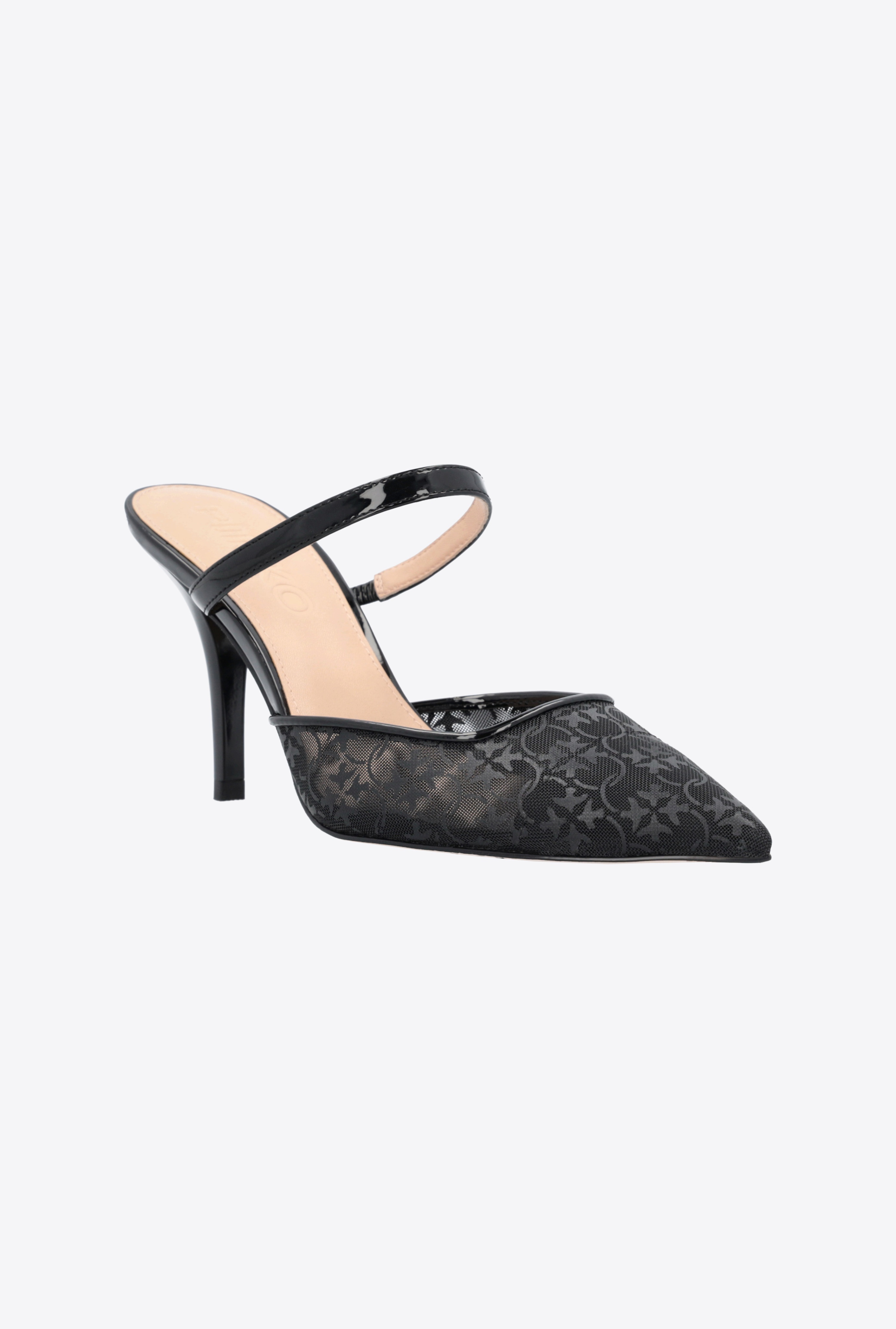 HEELED LACE MULES - 2