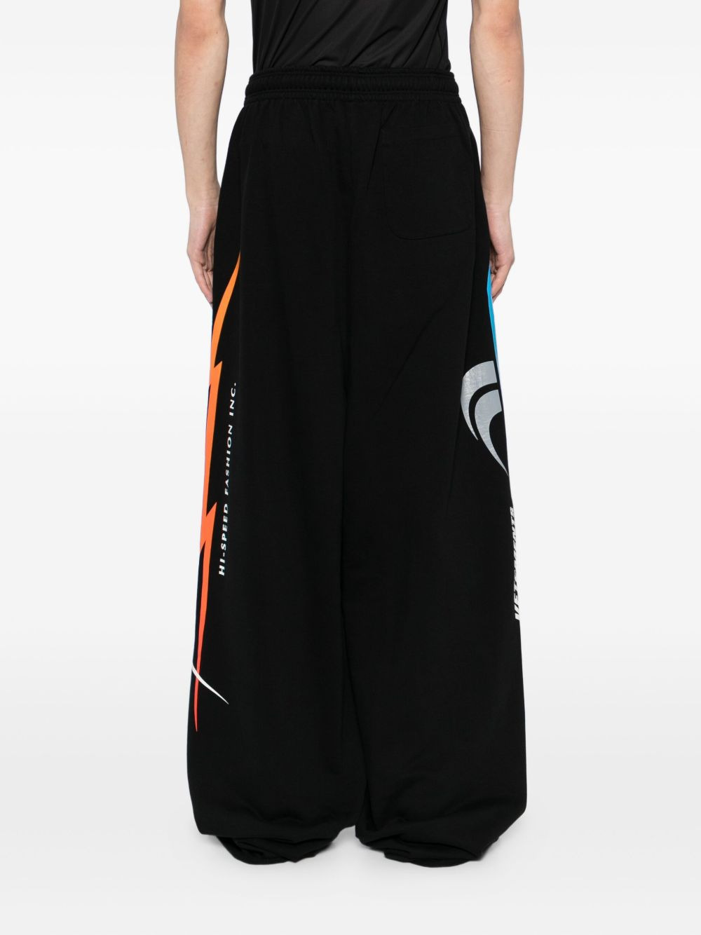 graphic-printed trousers - 4
