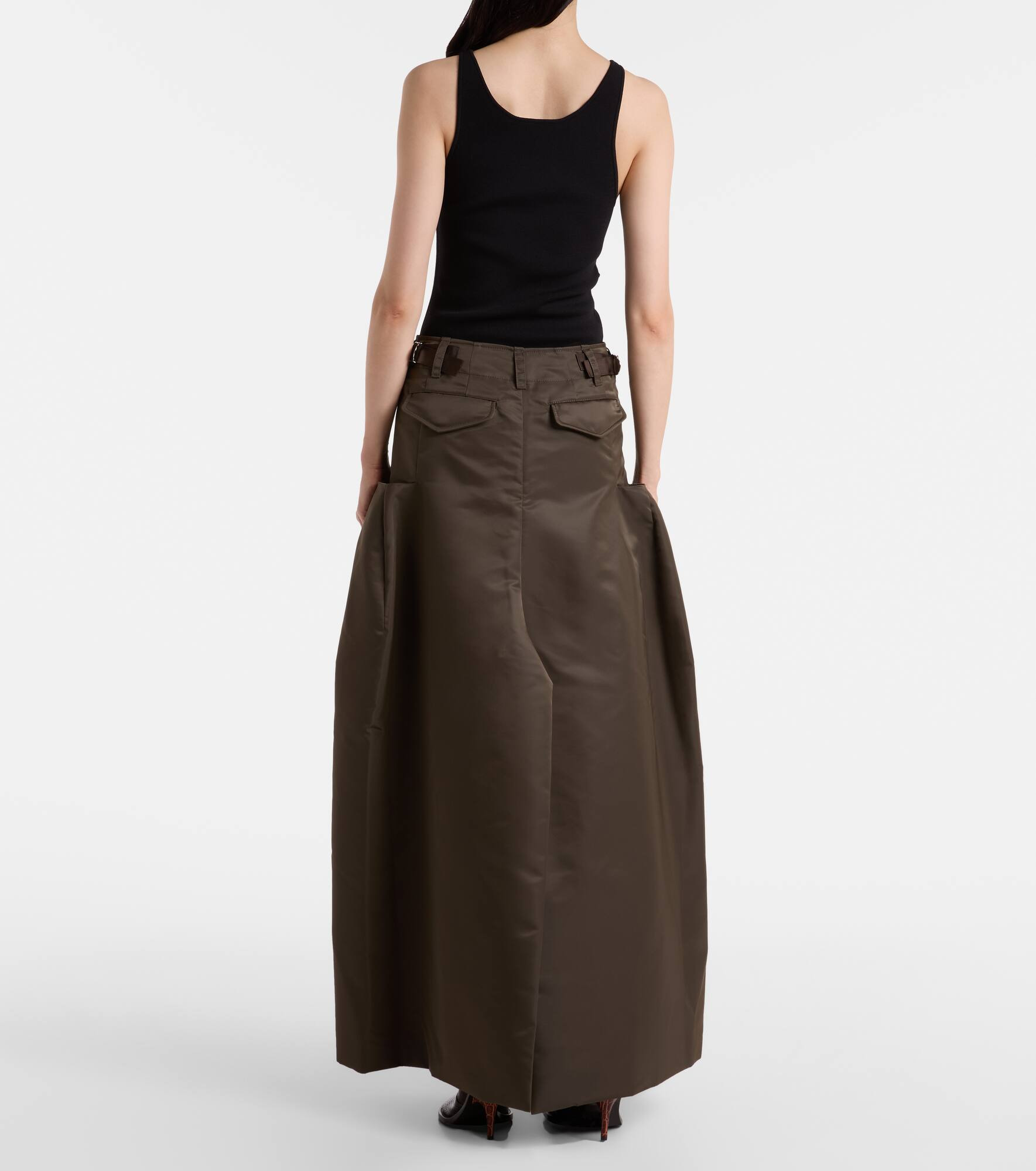 Twill maxi skirt - 3