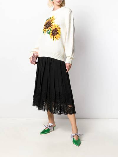 Dolce & Gabbana flared lace-hem skirt outlook