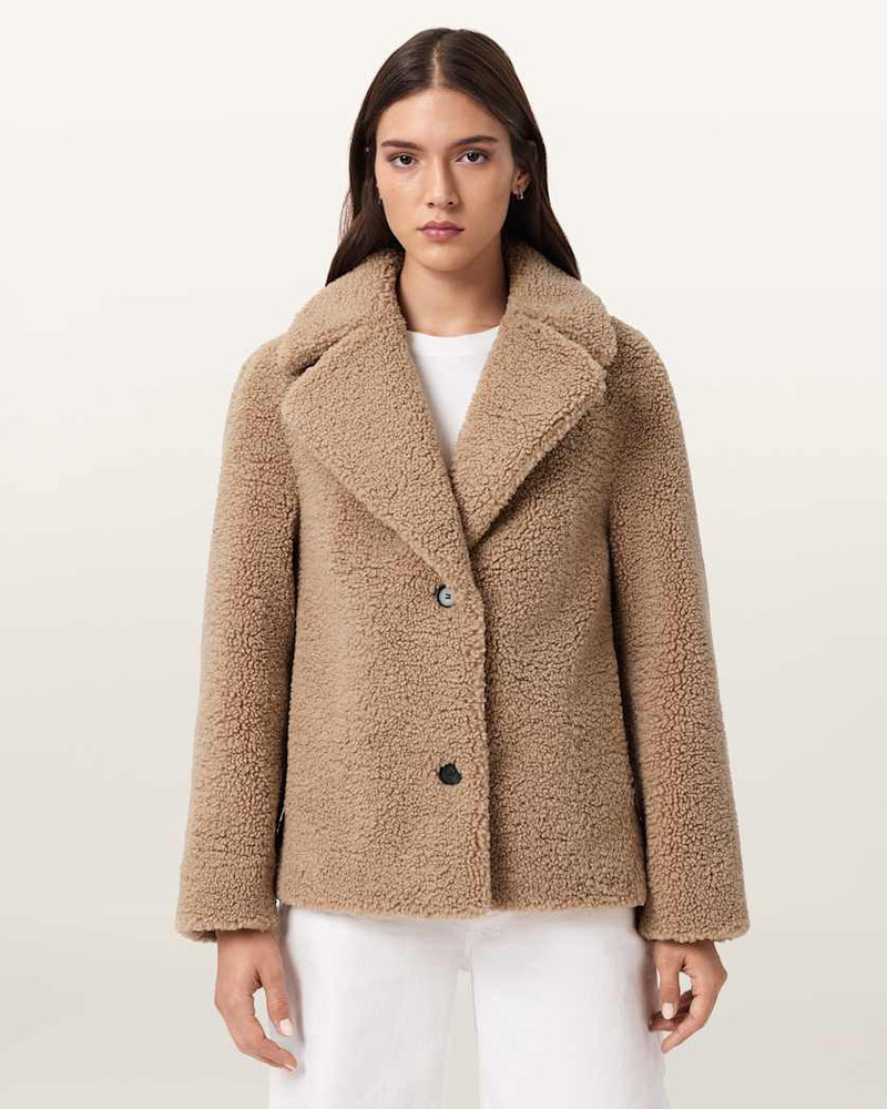 ALLSAINTS EDDIE FAUX TEDDY JACKET outlook