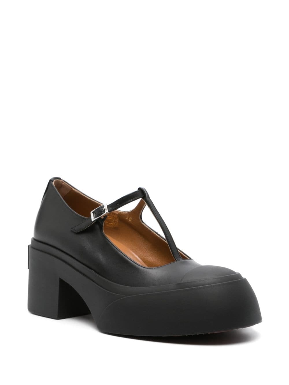 MARNI Women Leather Pablo Triple Buckle Mary Jane Shoes - 2