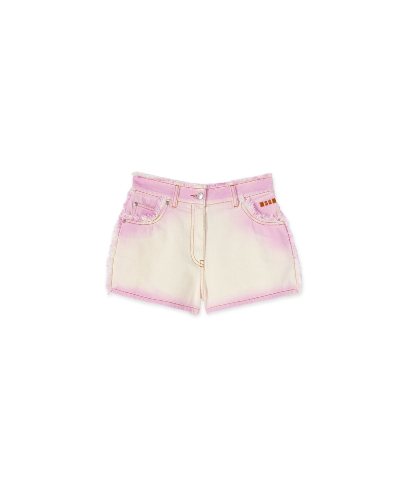 Faded bull treatment 5 pocket shorts 1