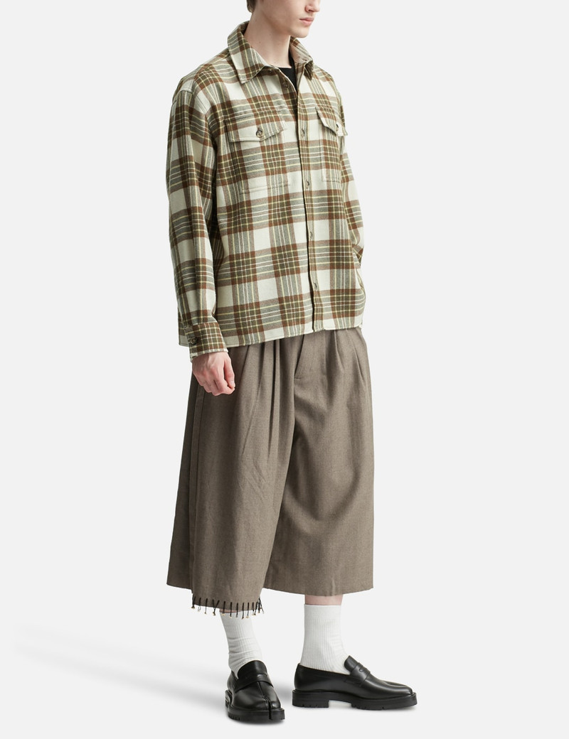 AMI Paris CHECKED WOOL OVERSHIRT outlook