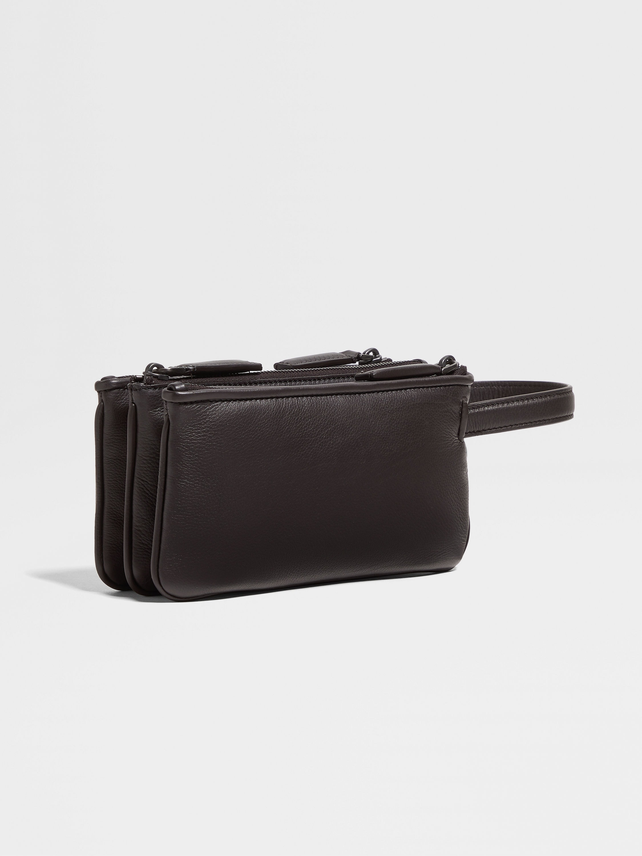 DARK BROWN SECONDSKIN POUCH - 3