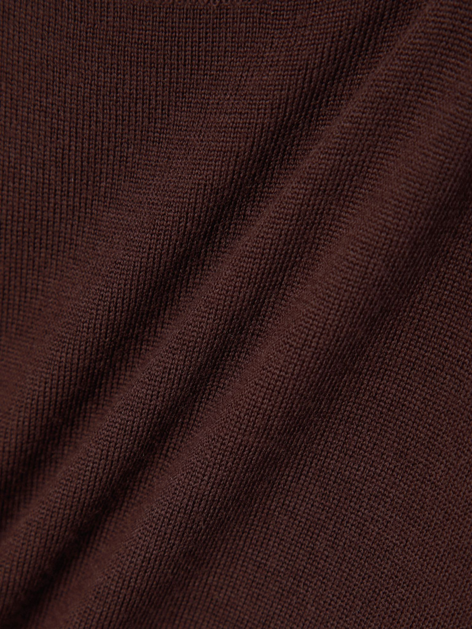 Cropped wool T-shirt Brown - 4