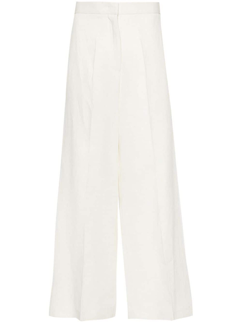 high-waist linen blend trousers 1