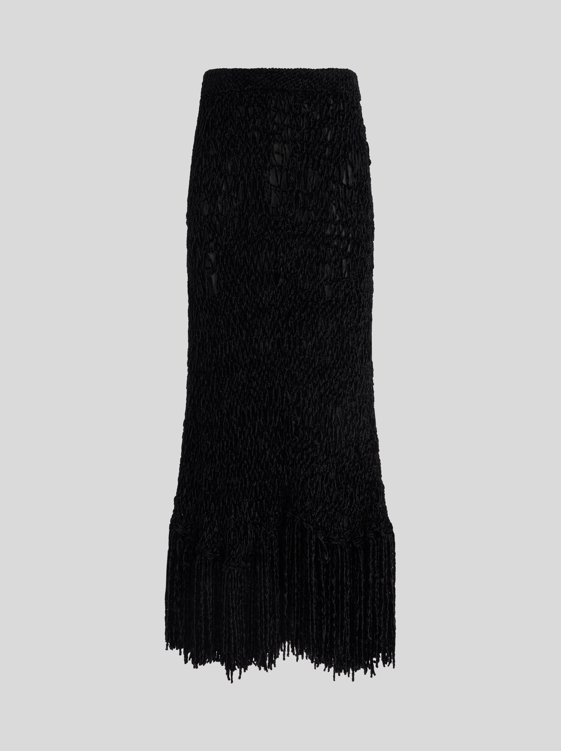 FRINGED CROCHET SKIRT - 1