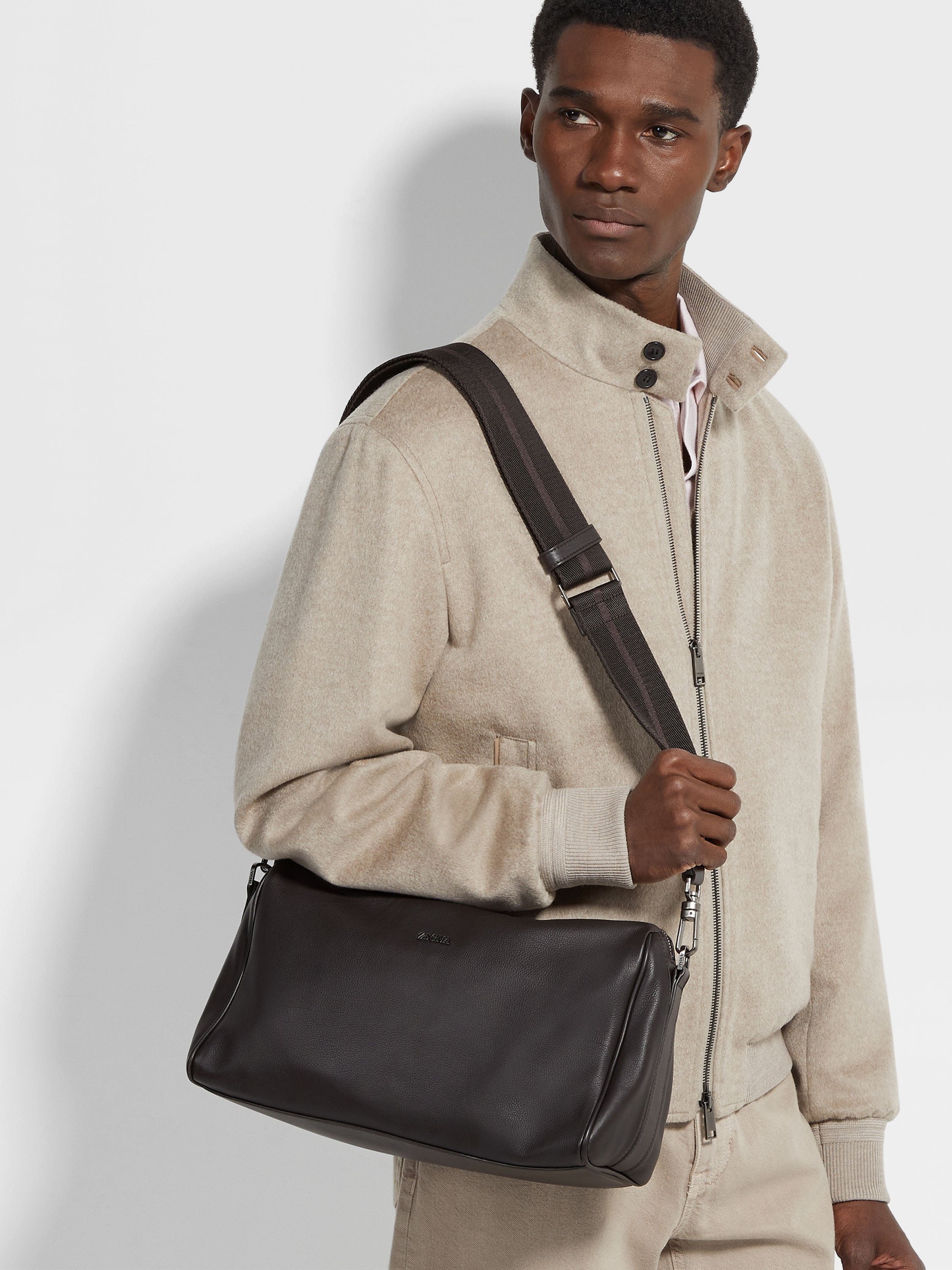 DARK BROWN SECONDSKIN CROSSBODY - 2