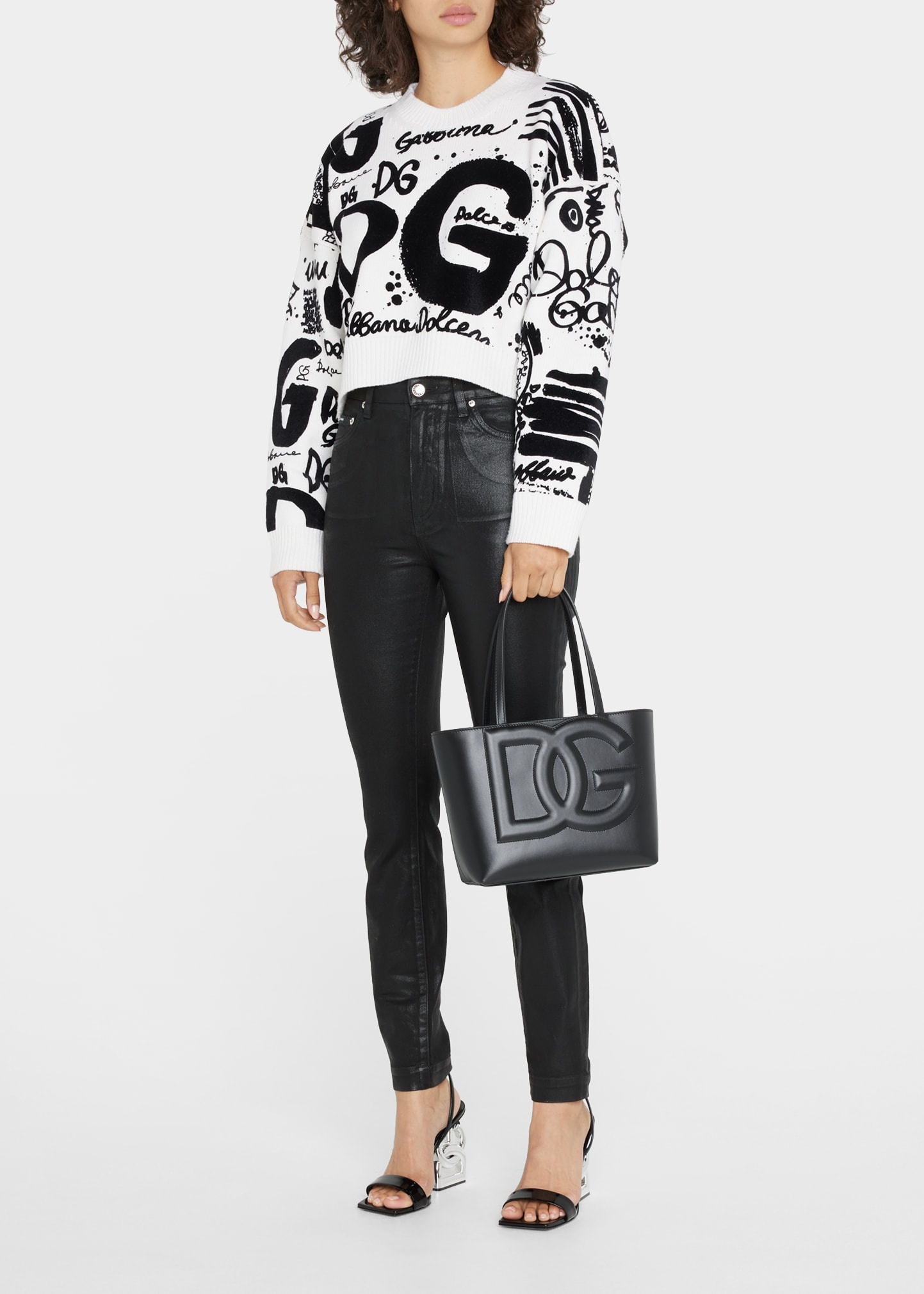 Dolce & Gabbana DG Logo Leather Tote Bag | bergdorfgoodman